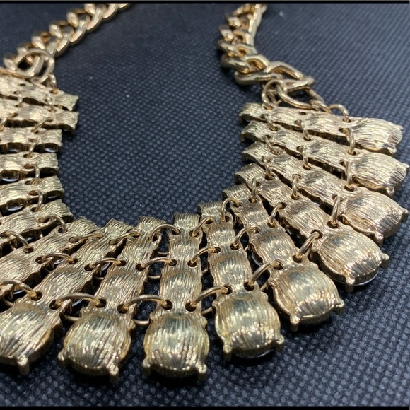 Boho Glam Rhinestone Statement Necklace - Picture 7 of 8